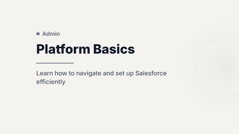 Platform Basics