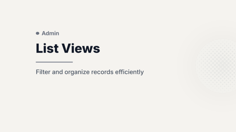 List Views